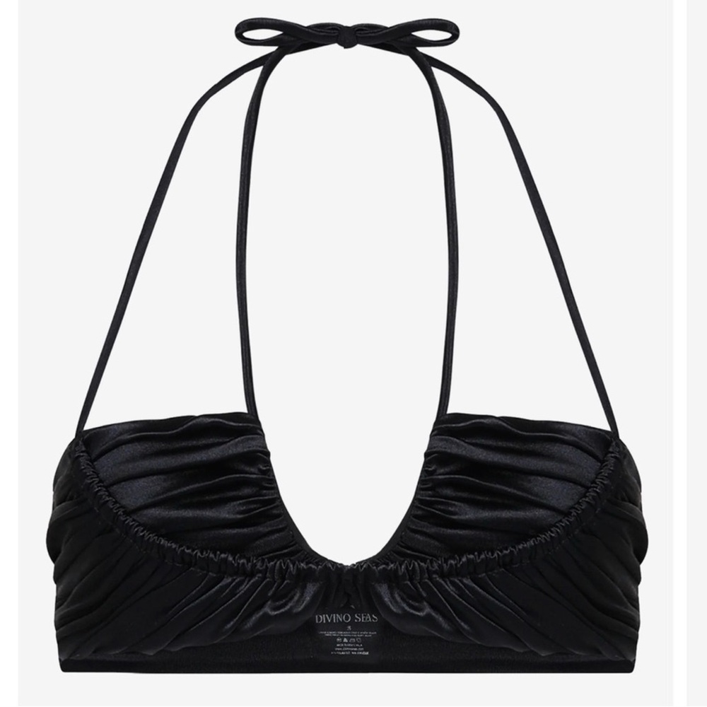 Divino Seas swim bikini Ailin Pearly Black top and bottoms